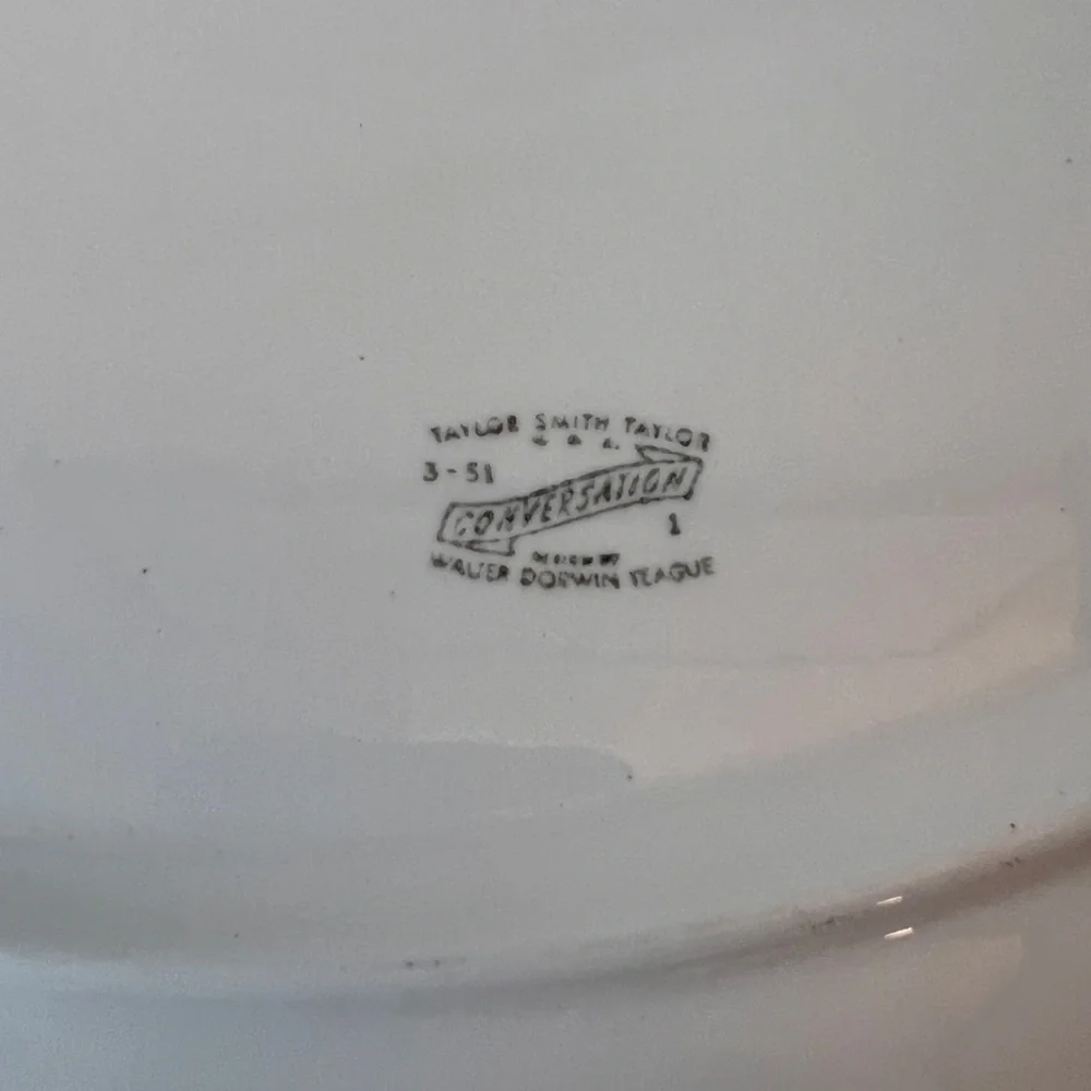 Vintage Taylor Smith Conversation Coffee Tree Serving Platter - Picture 4 of 7